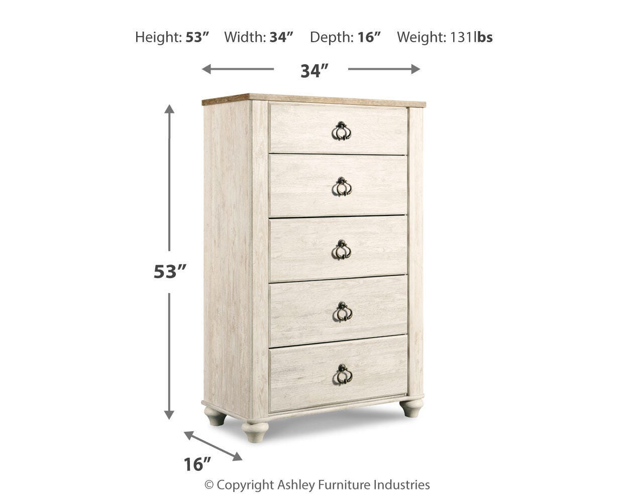 Willowton Panel Bed Bedroom Set