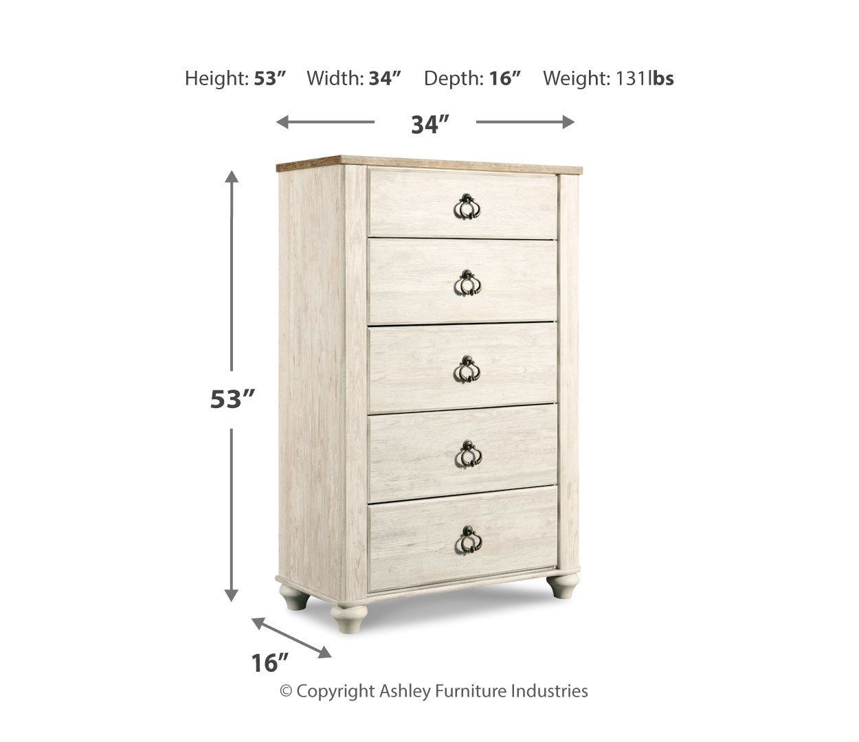 Willowton Beige Panel Bedroom Set