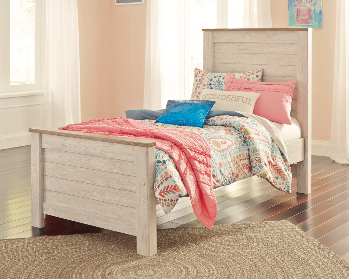 Willowton Beige Panel Bedroom Set