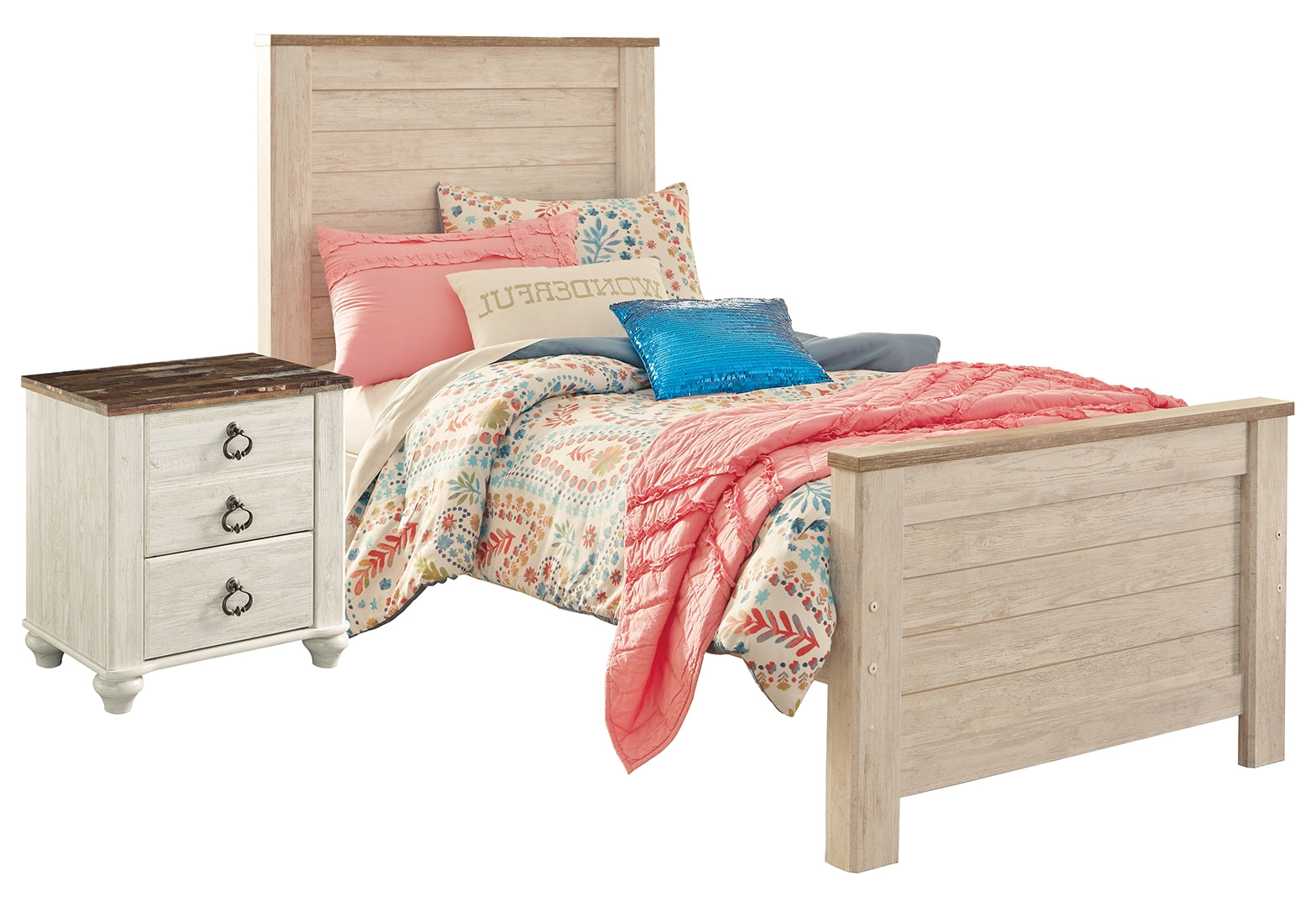 Willowton Beige Panel Bedroom Set