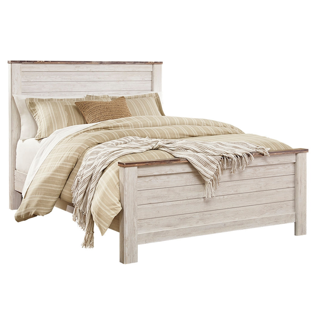 Willowton Queen Panel Bed with Mattress