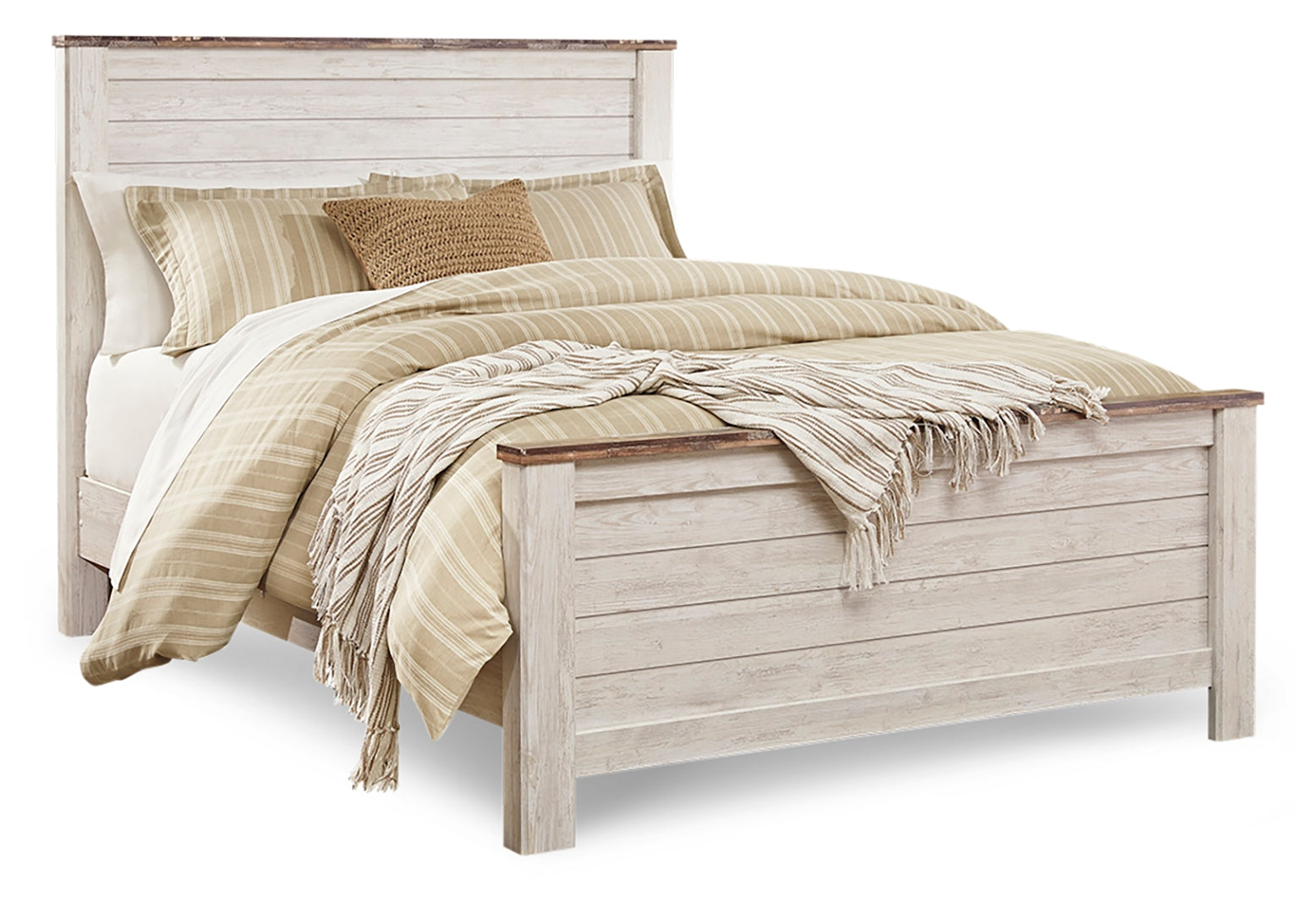 Willowton Beige Panel Bedroom Set