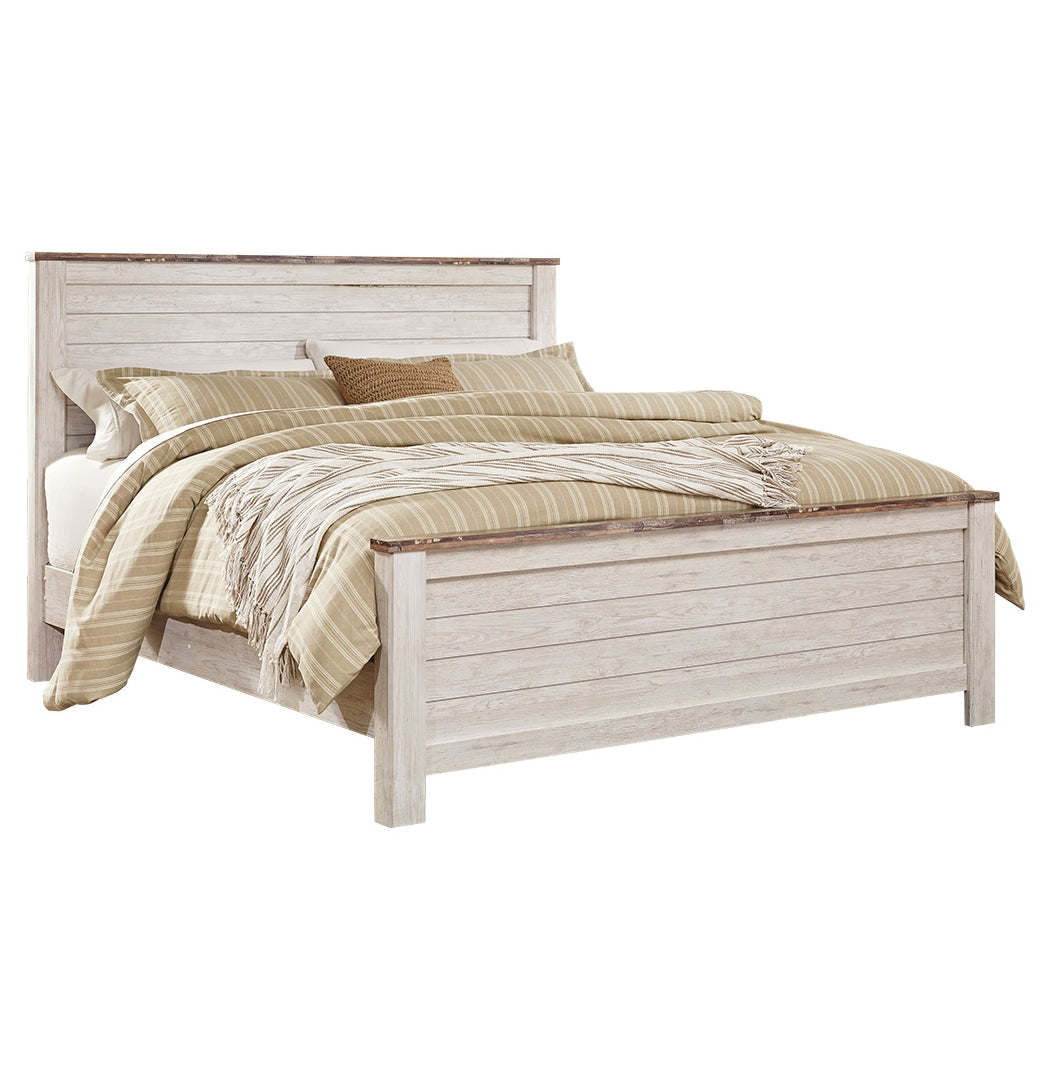 Willowton Beige Panel Bedroom Set