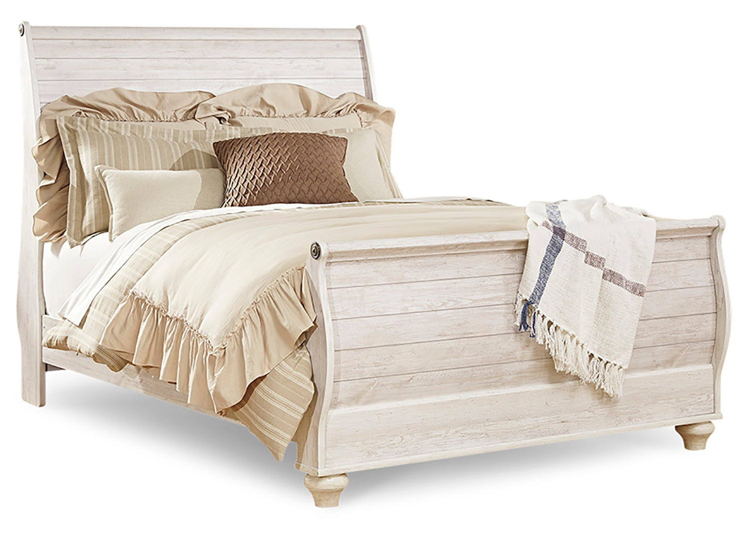 Willowton Beige Panel Bedroom Set