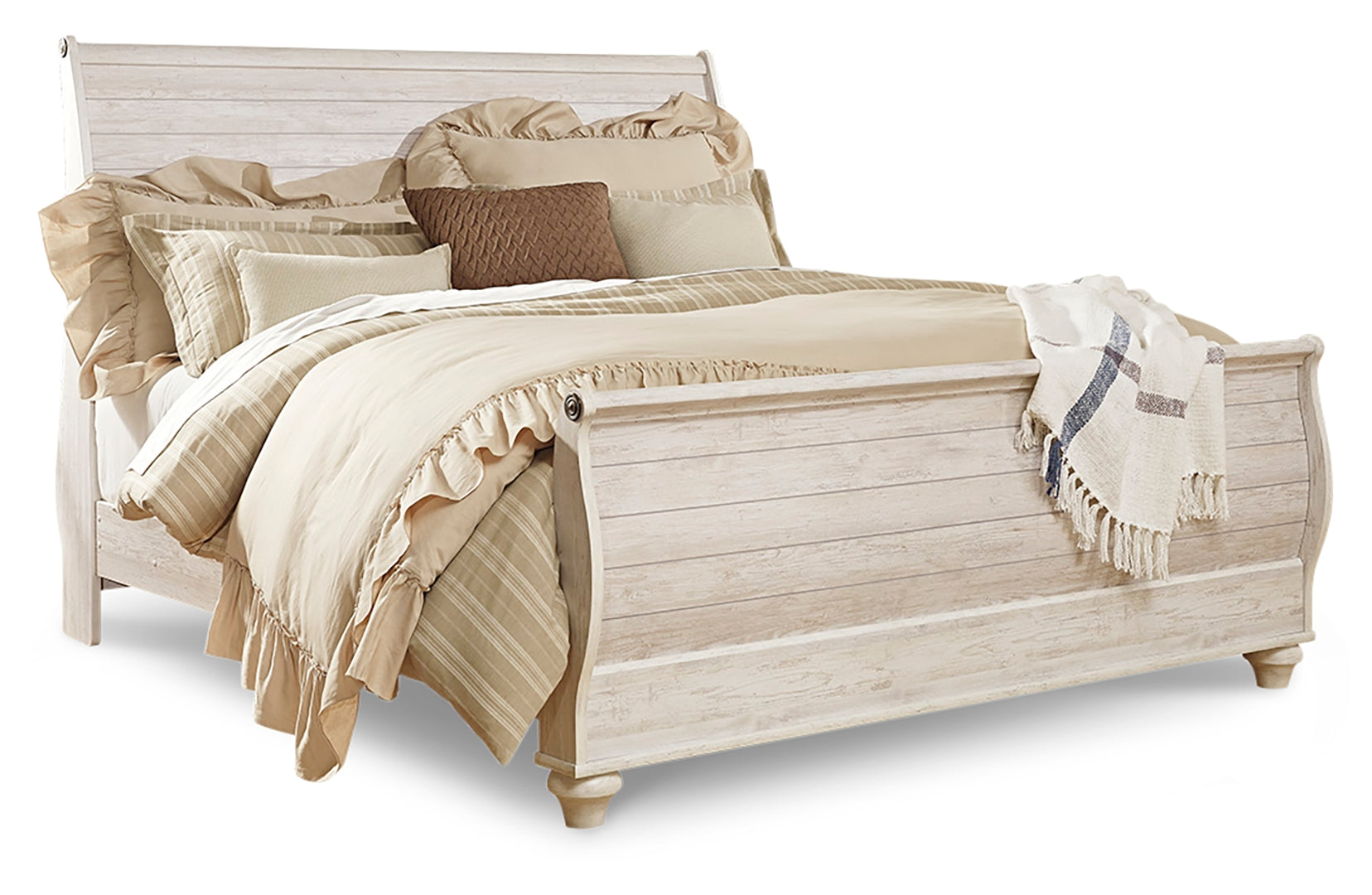 Willowton Beige Panel Bedroom Set