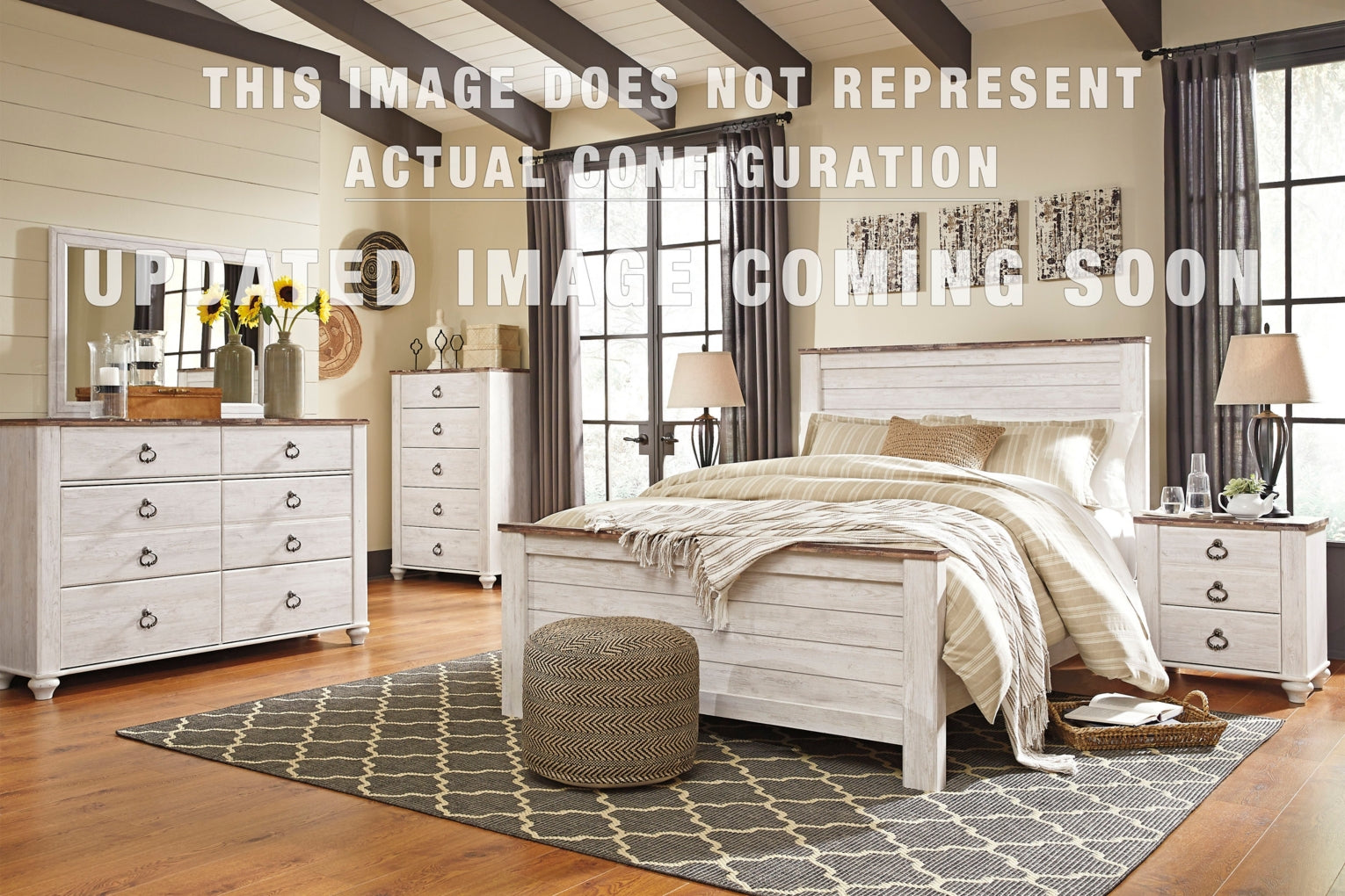 Willowton Sleigh Bed Bedroom Set