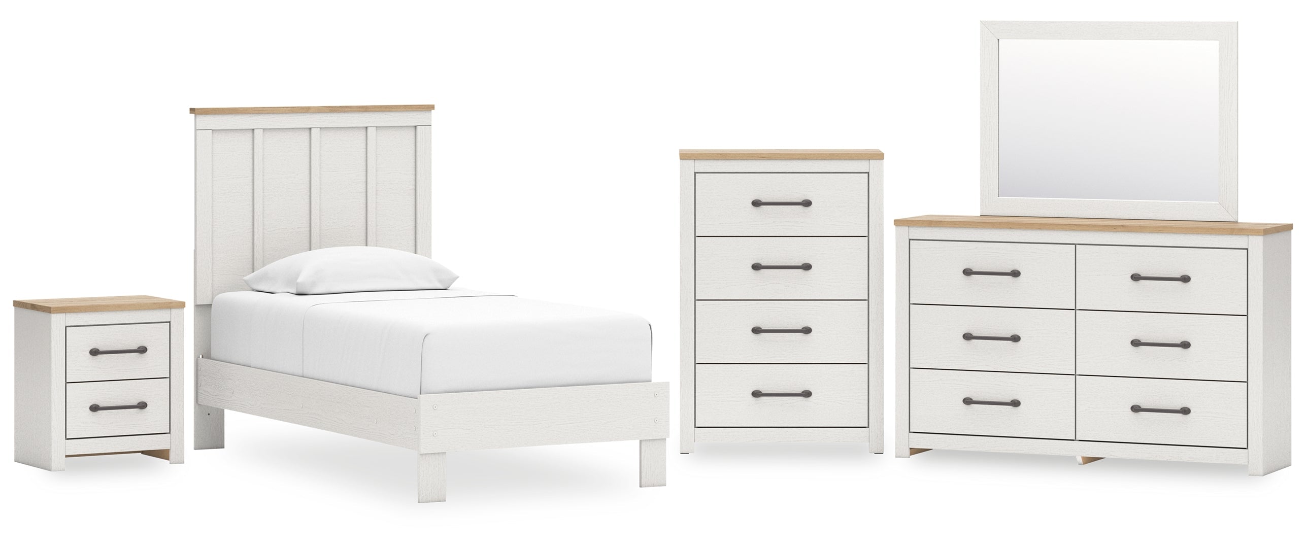 Linnocreek White Panel Bedroom Set