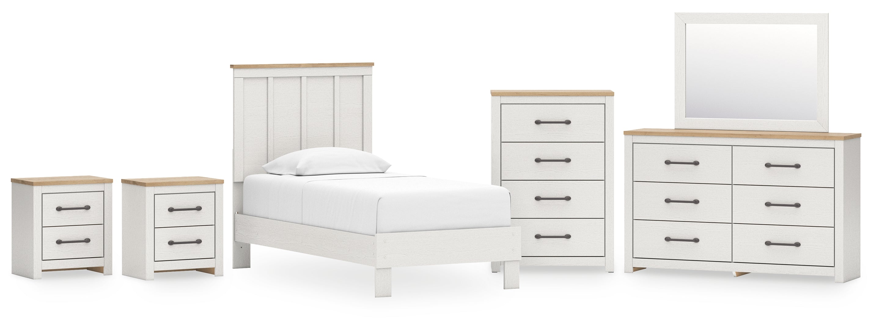 Linnocreek White Panel Bedroom Set