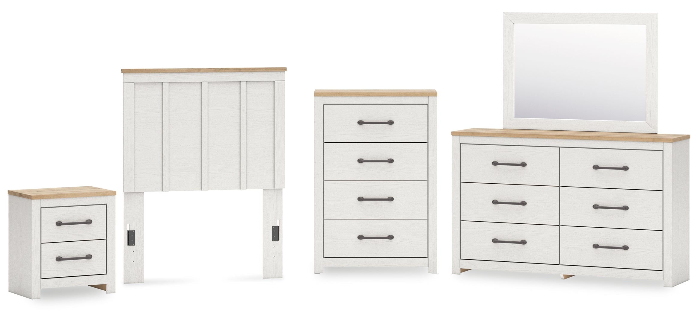 Linnocreek White Panel Bedroom Set