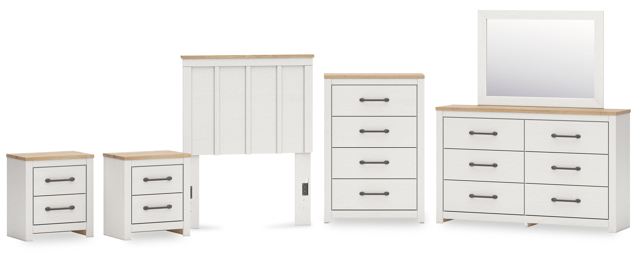 Linnocreek White Panel Bedroom Set