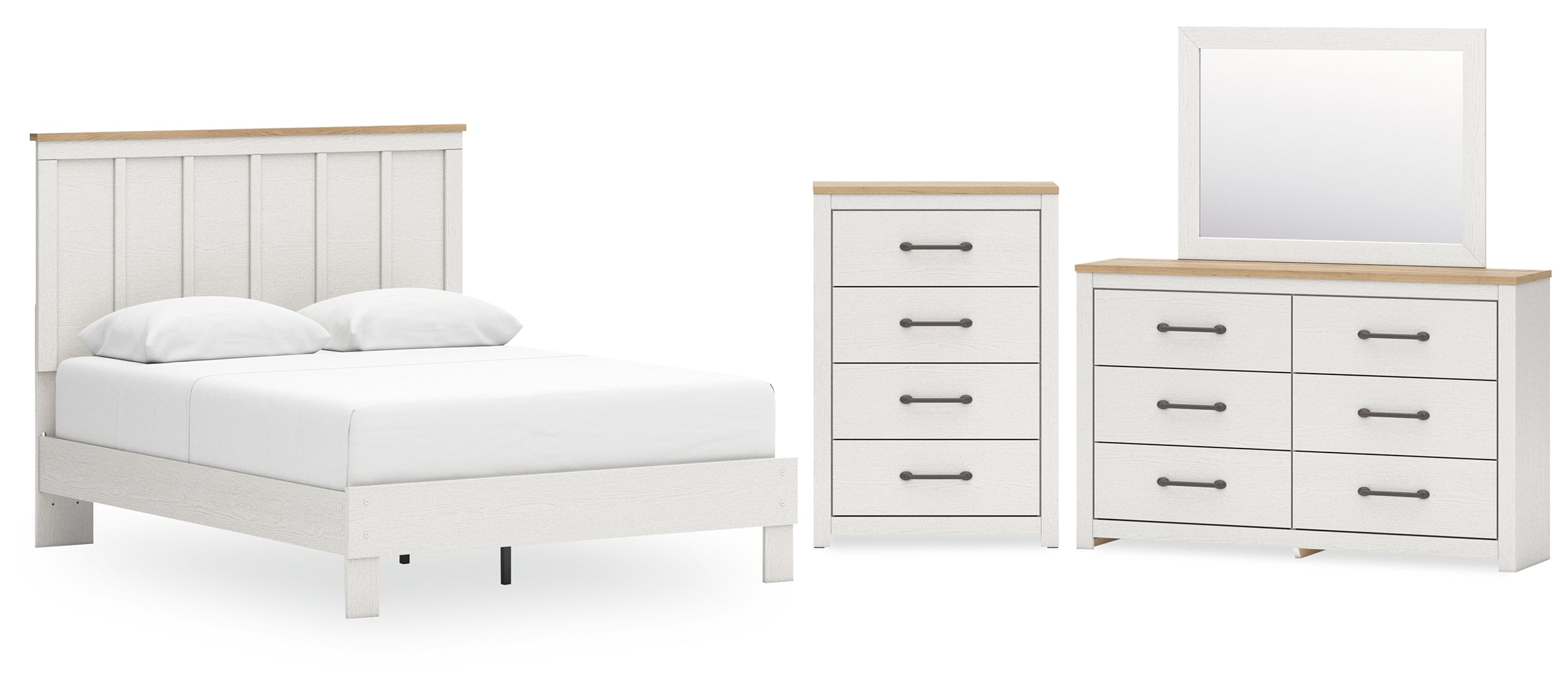 Linnocreek White Panel Bedroom Set