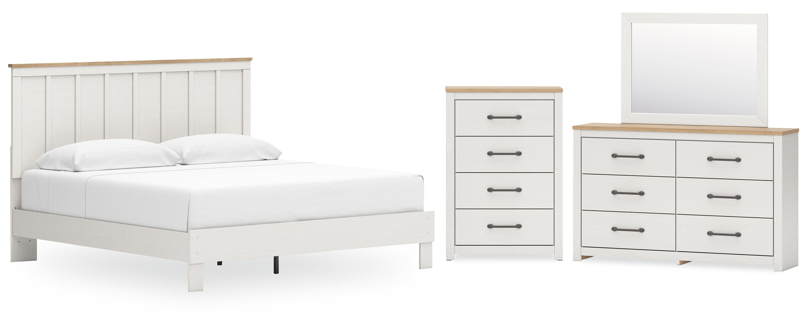 Linnocreek White Panel Bedroom Set