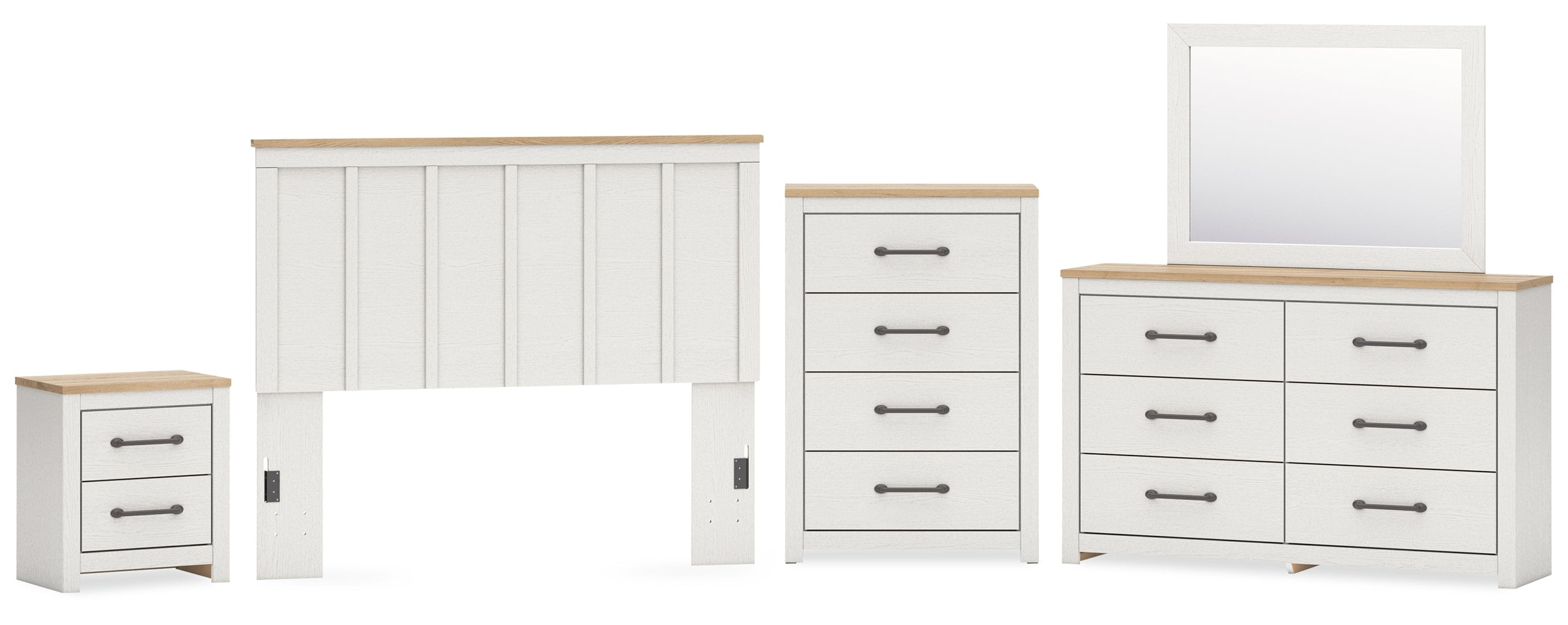 Linnocreek White Panel Bedroom Set