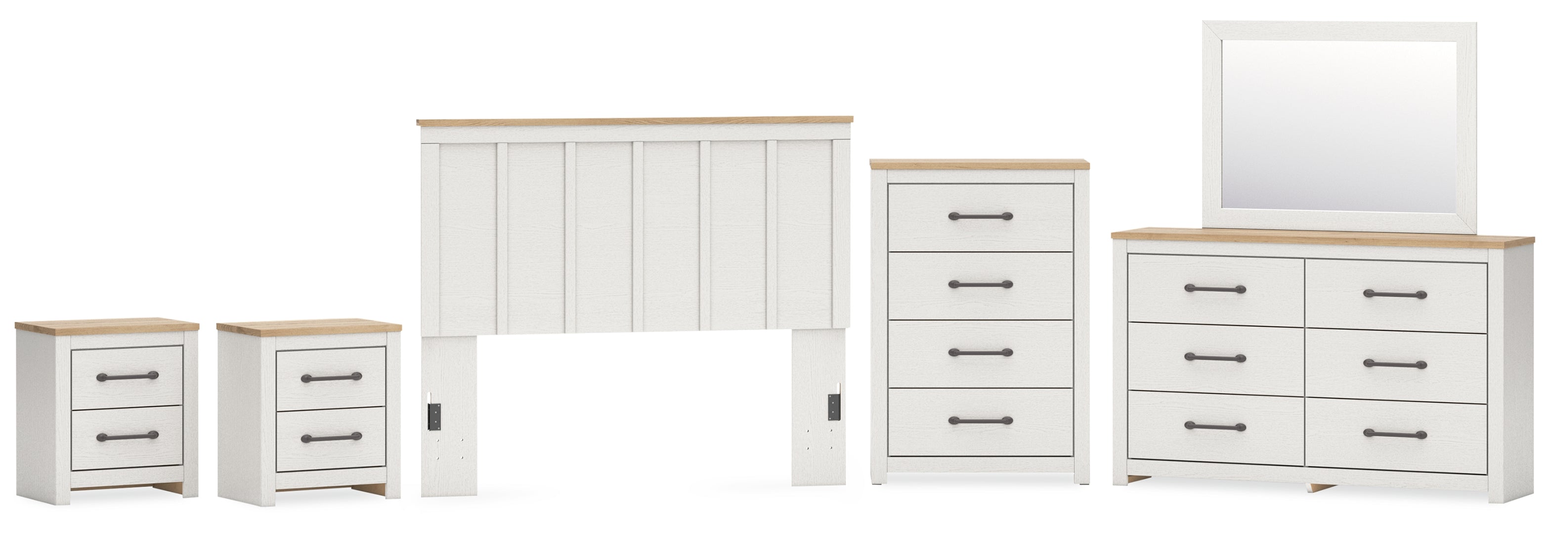 Linnocreek White Panel Bedroom Set