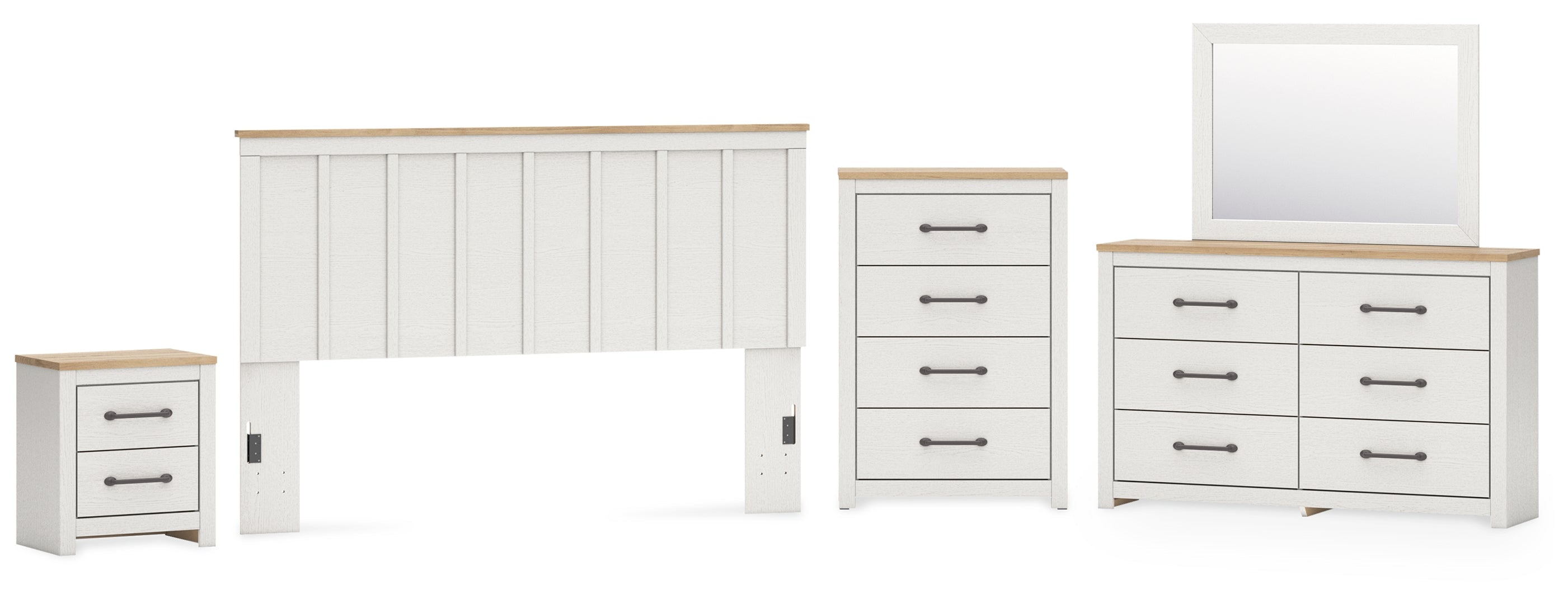 Linnocreek White Panel Bedroom Set