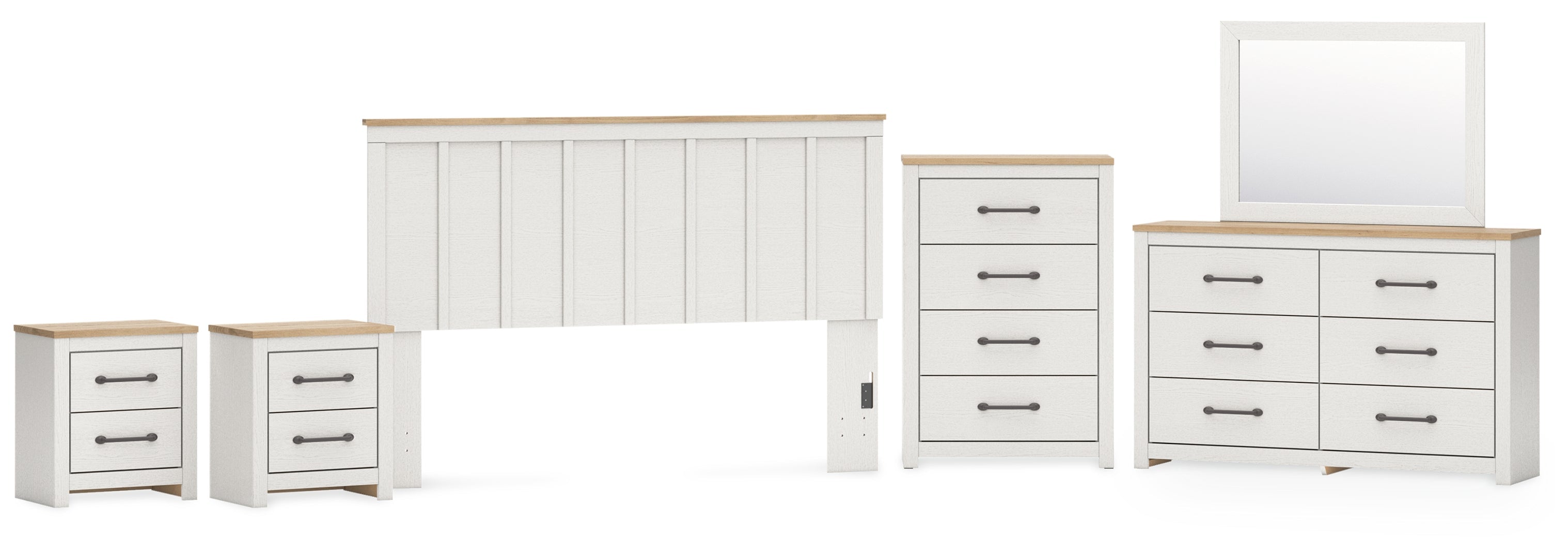 Linnocreek White Panel Bedroom Set