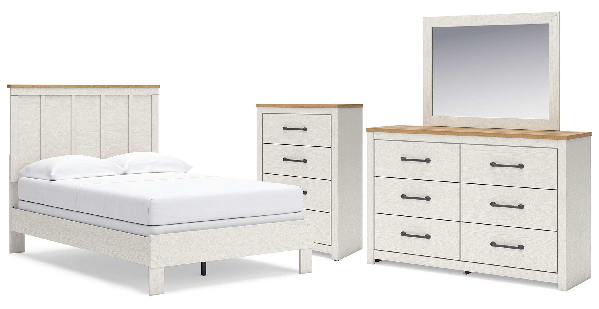 Linnocreek White Panel Bedroom Set