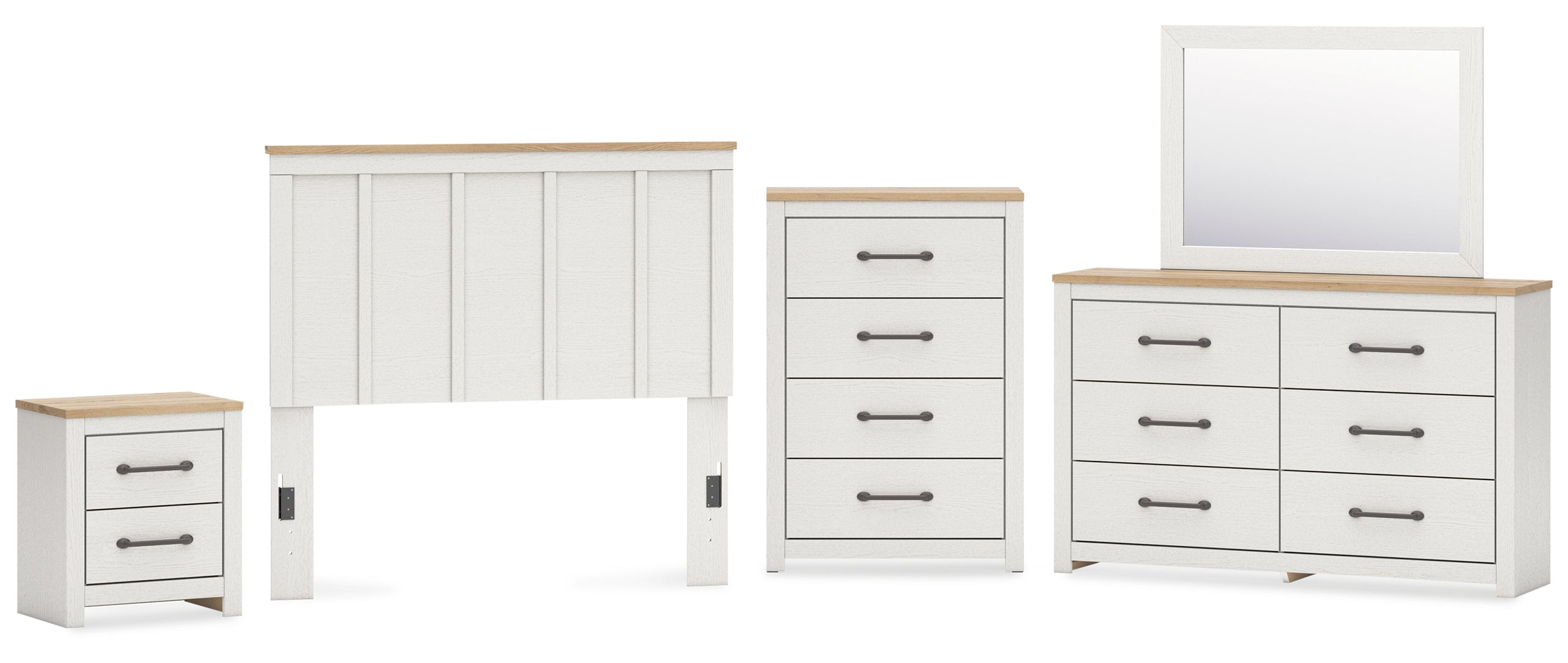 Linnocreek White Panel Bedroom Set