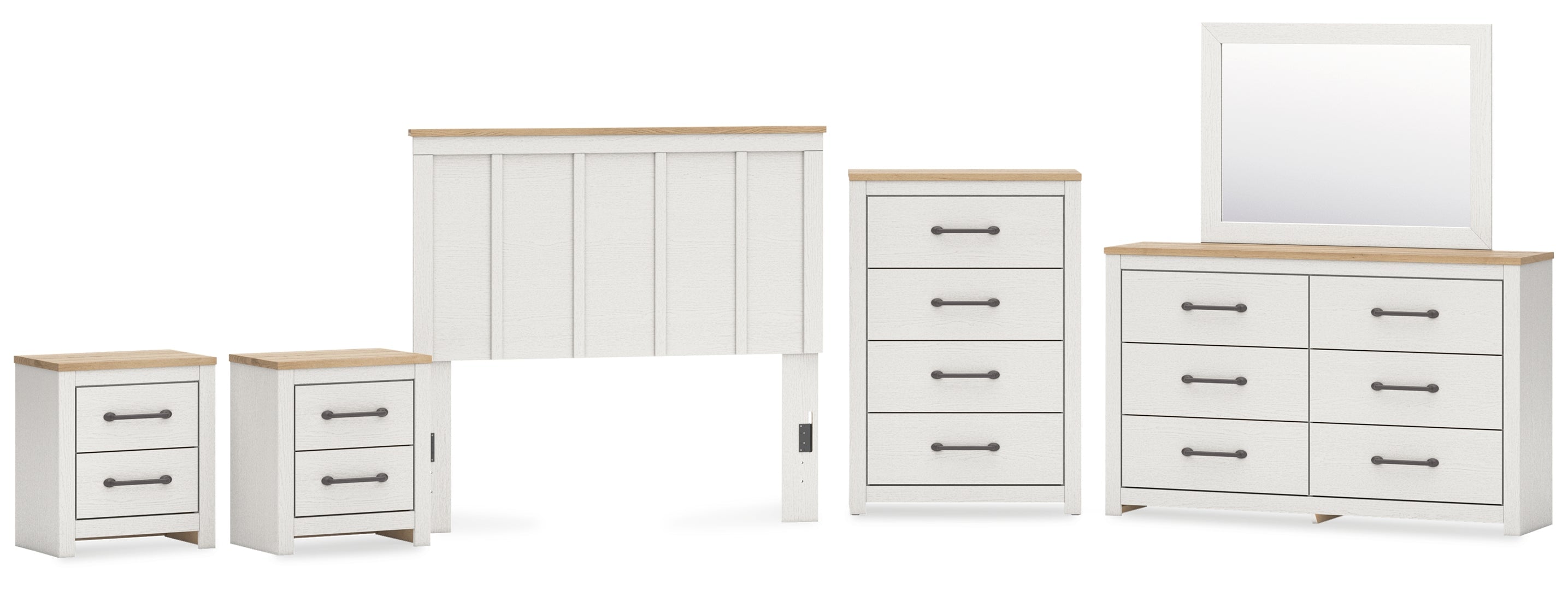 Linnocreek White Panel Bedroom Set