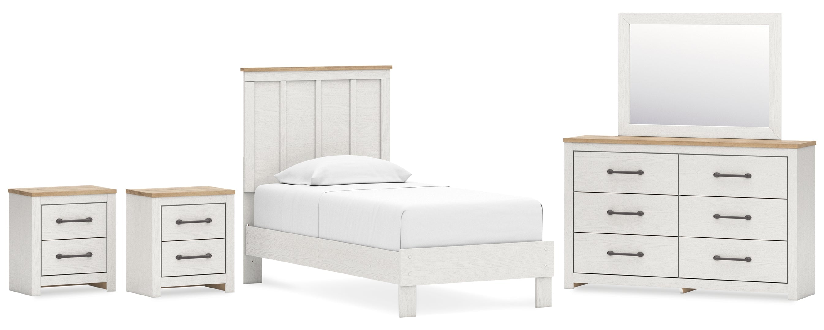 Linnocreek White Panel Bedroom Set