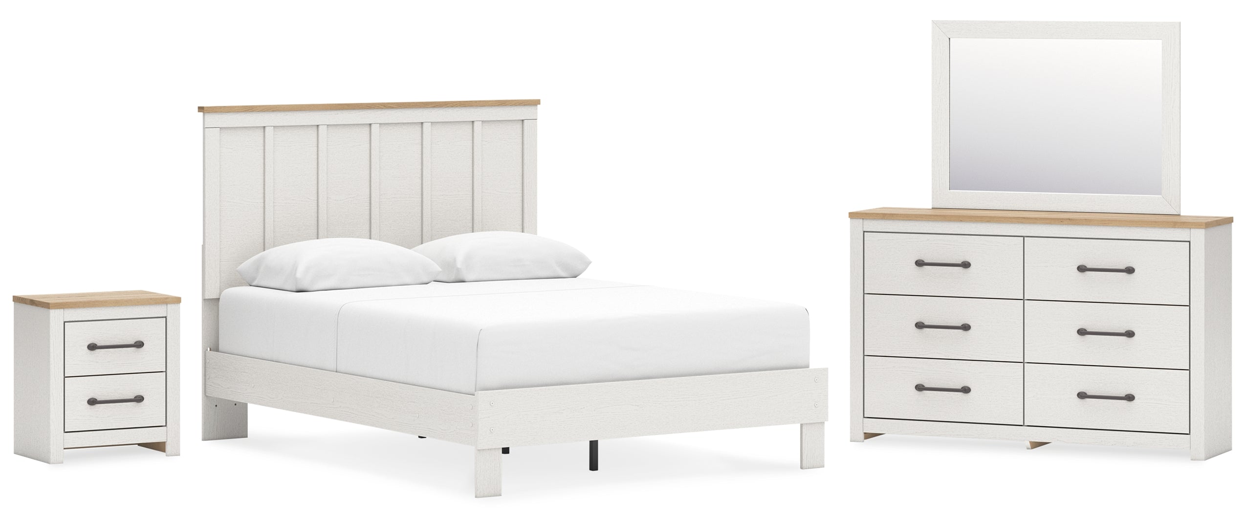 Linnocreek White Panel Bedroom Set