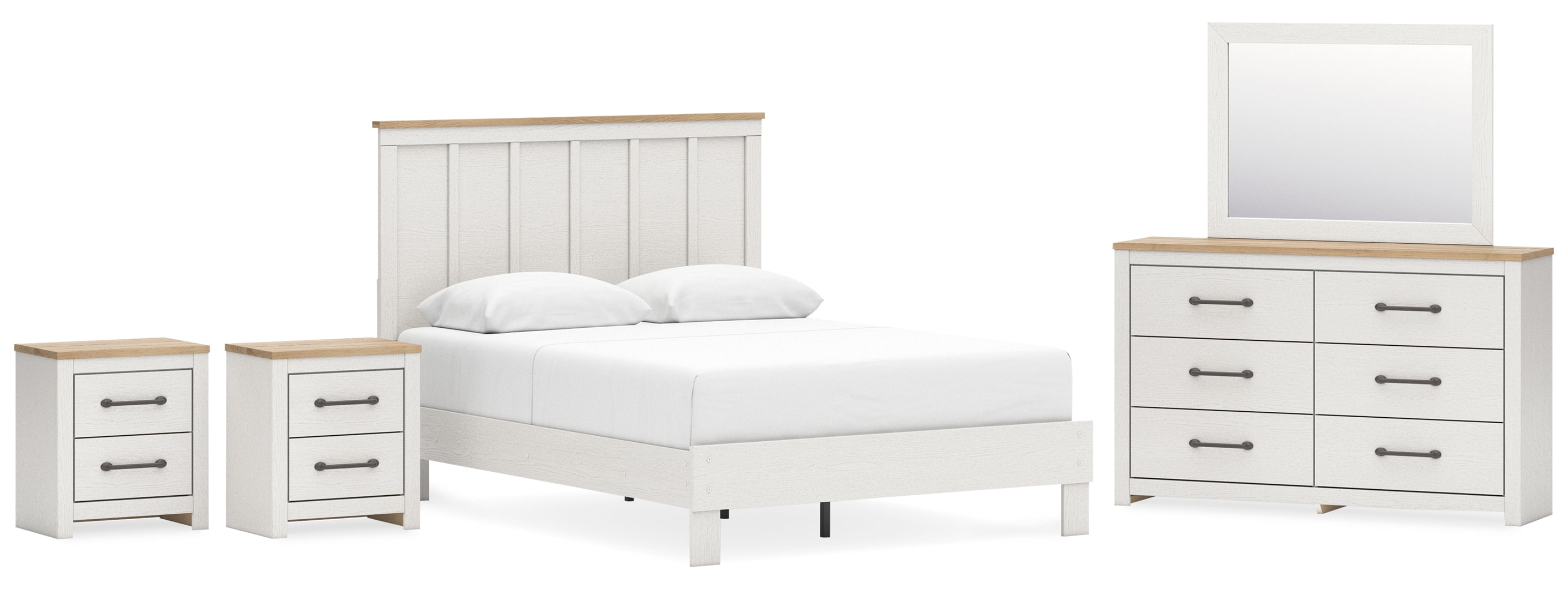 Linnocreek White Panel Bedroom Set