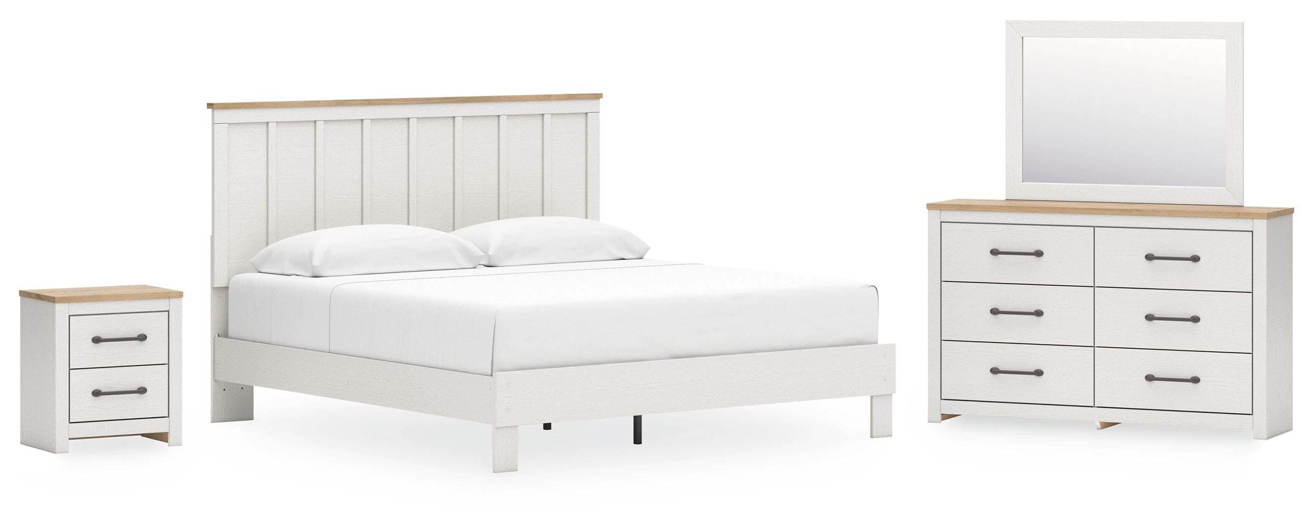 Linnocreek White Panel Bedroom Set