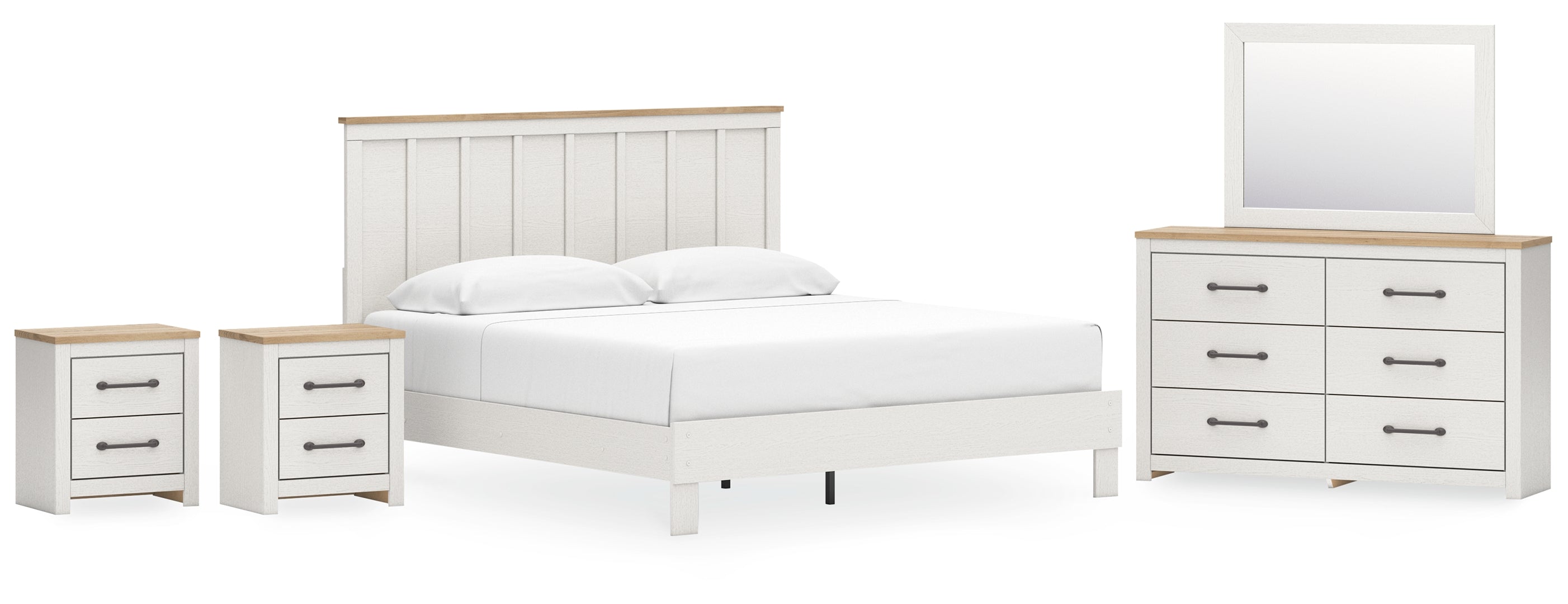 Linnocreek White Panel Bedroom Set