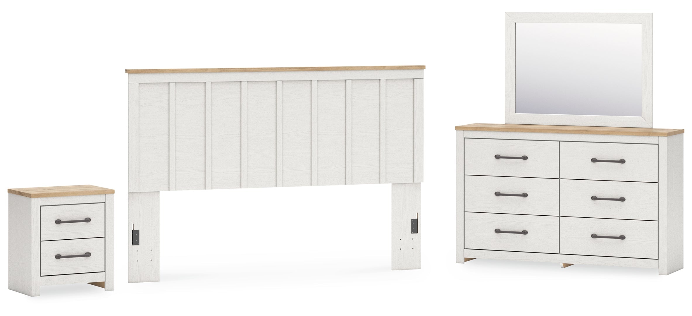 Linnocreek White Panel Bedroom Set