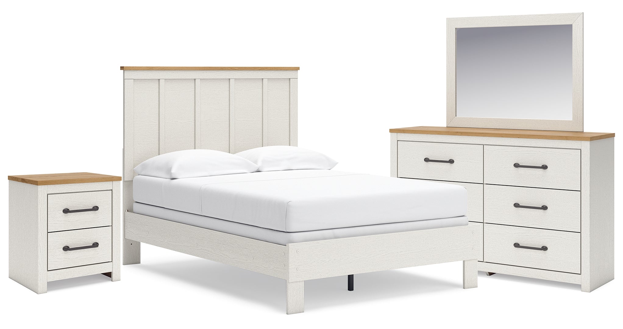 Linnocreek White Panel Bedroom Set