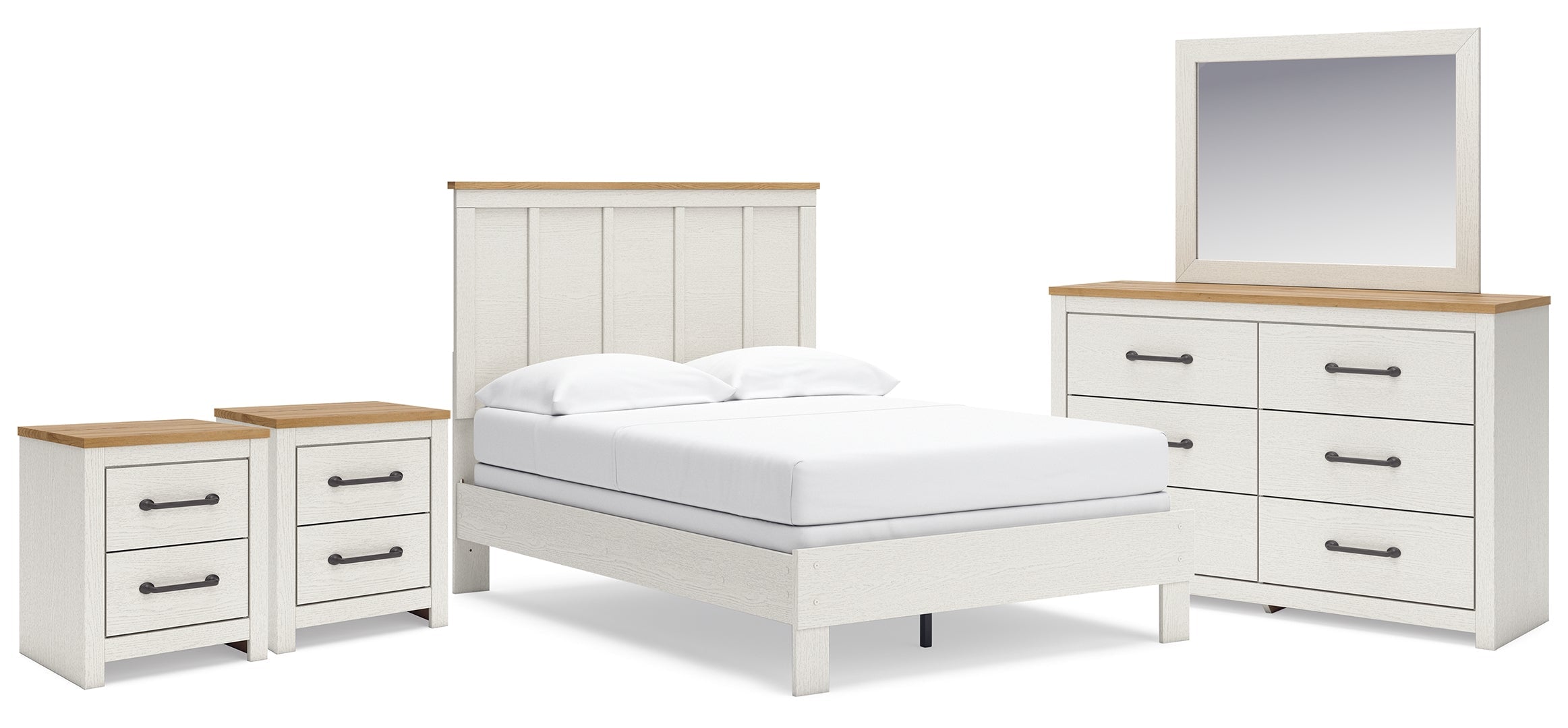 Linnocreek White Panel Bedroom Set