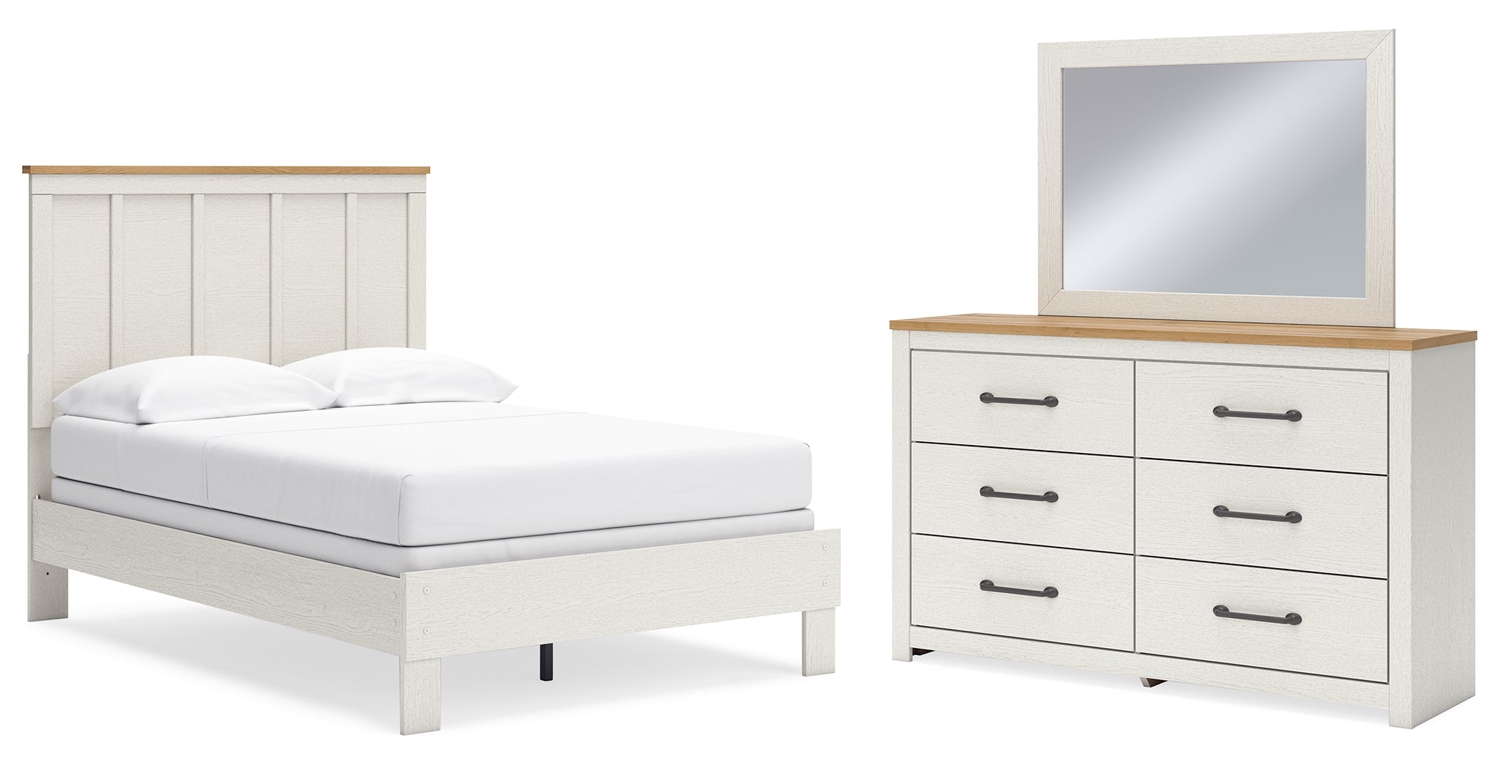 Linnocreek White Panel Bedroom Set