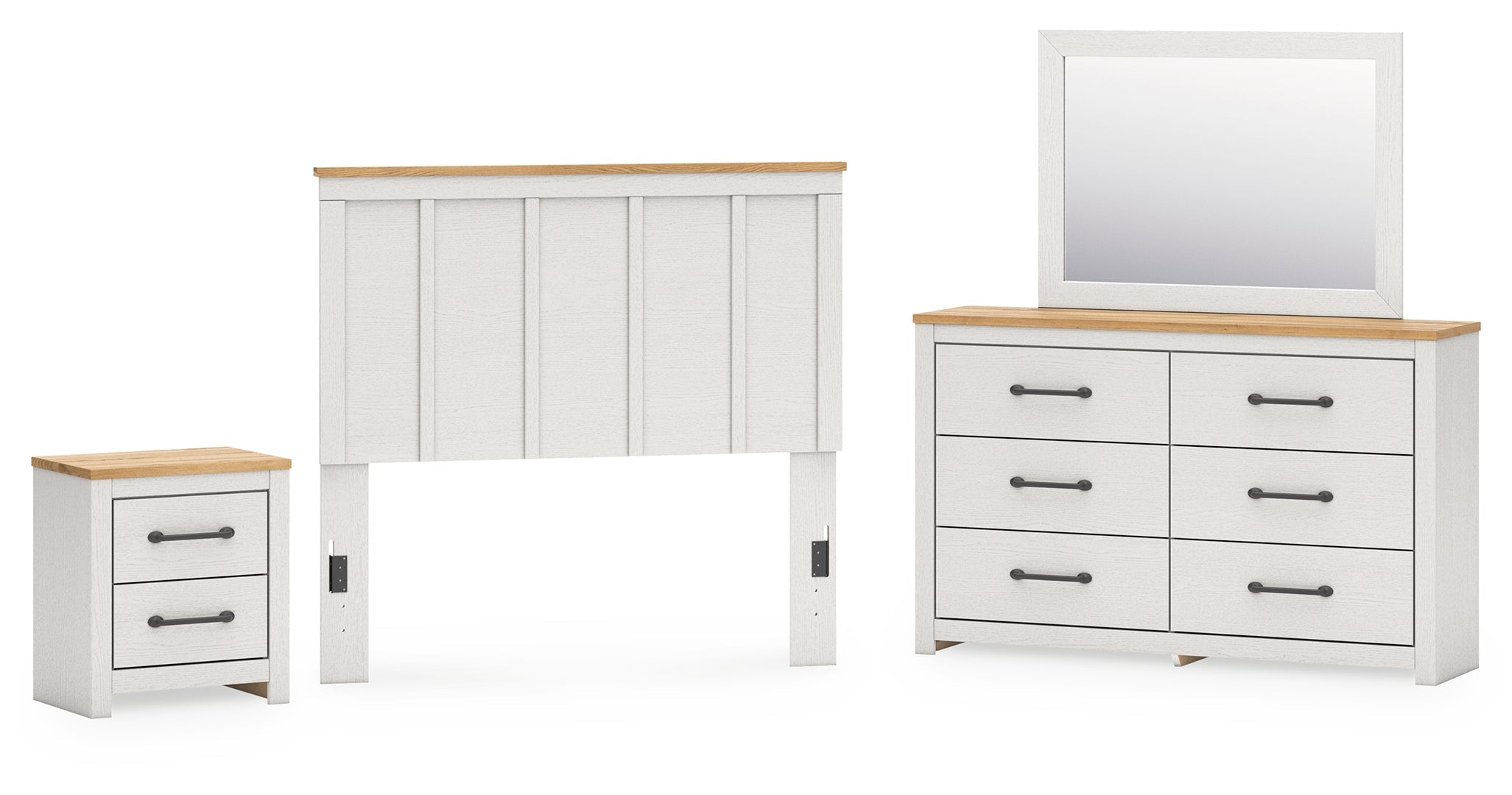 Linnocreek White Panel Bedroom Set