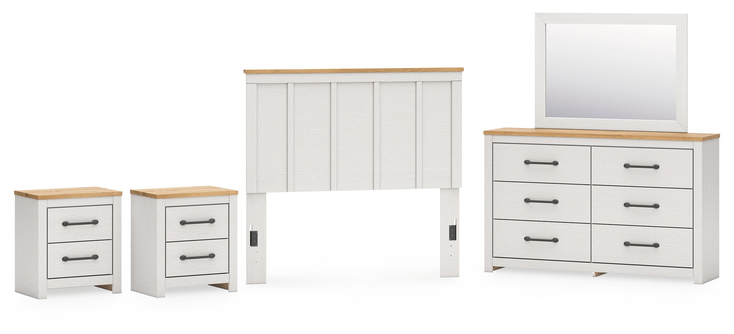 Linnocreek White Panel Bedroom Set