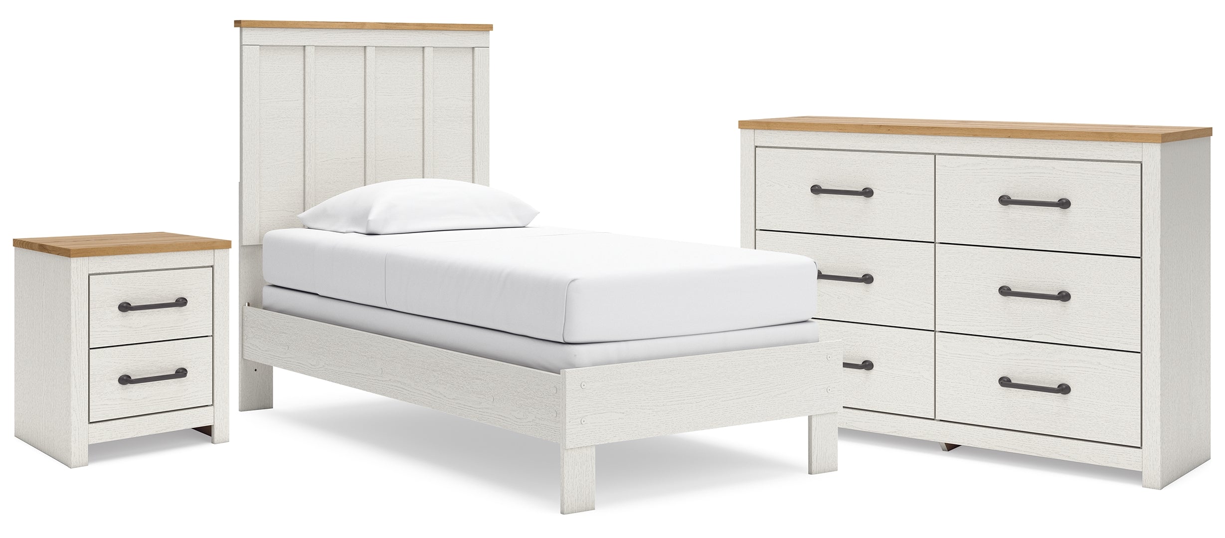 Linnocreek White Panel Bedroom Set