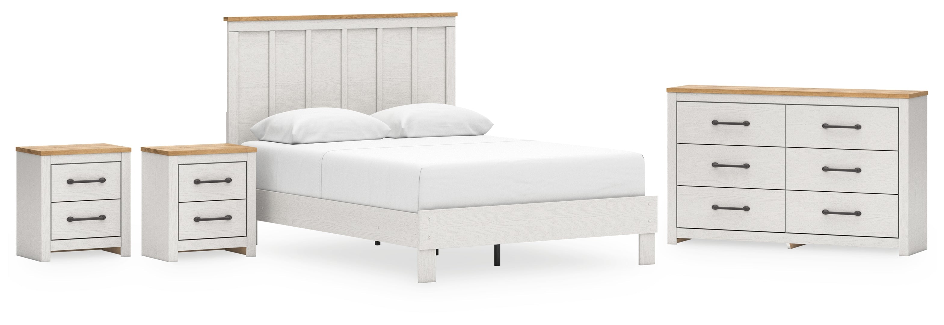 Linnocreek White Panel Bedroom Set