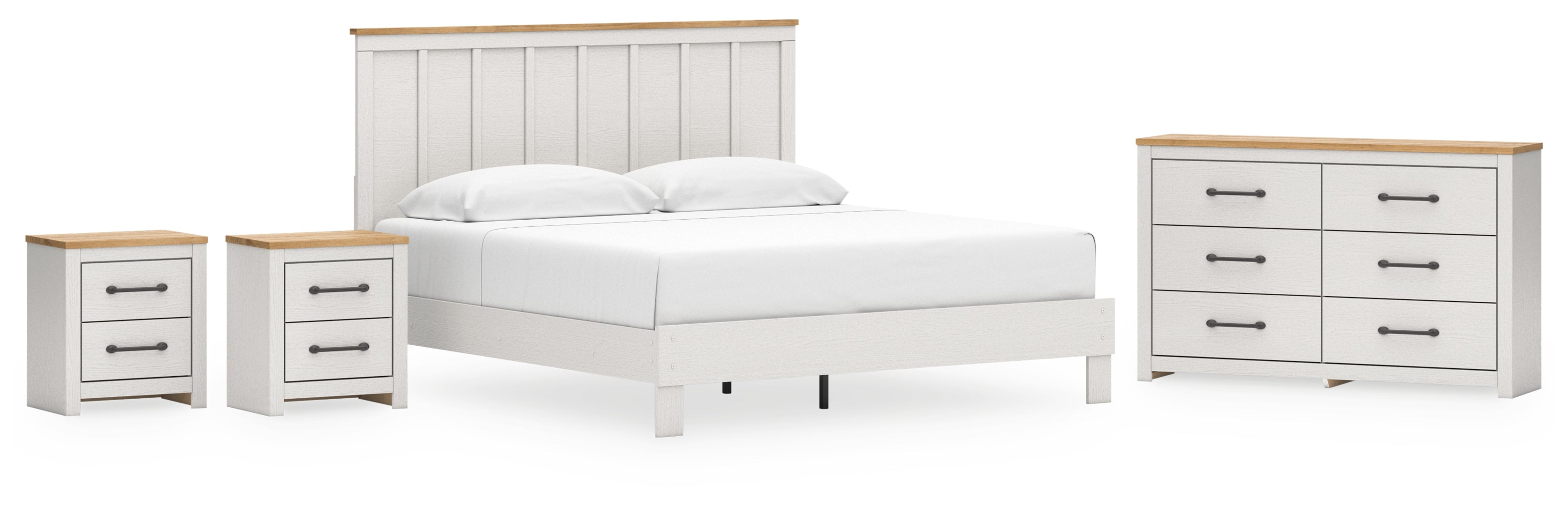 Linnocreek White Panel Bedroom Set