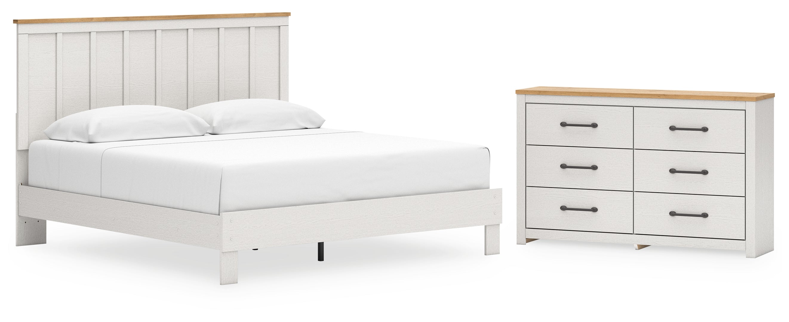 Linnocreek White Panel Bedroom Set