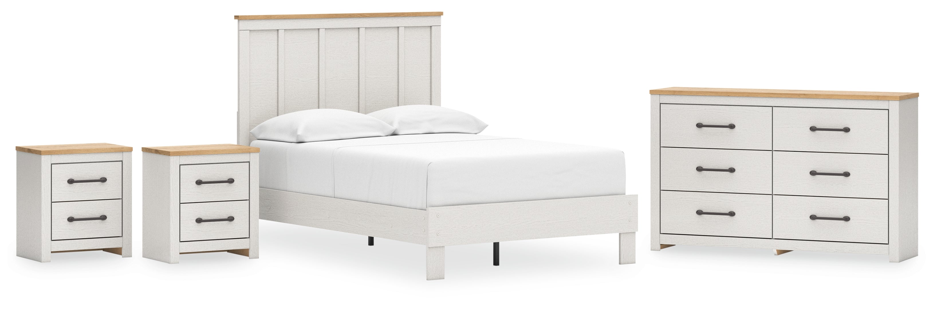 Linnocreek White Panel Bedroom Set