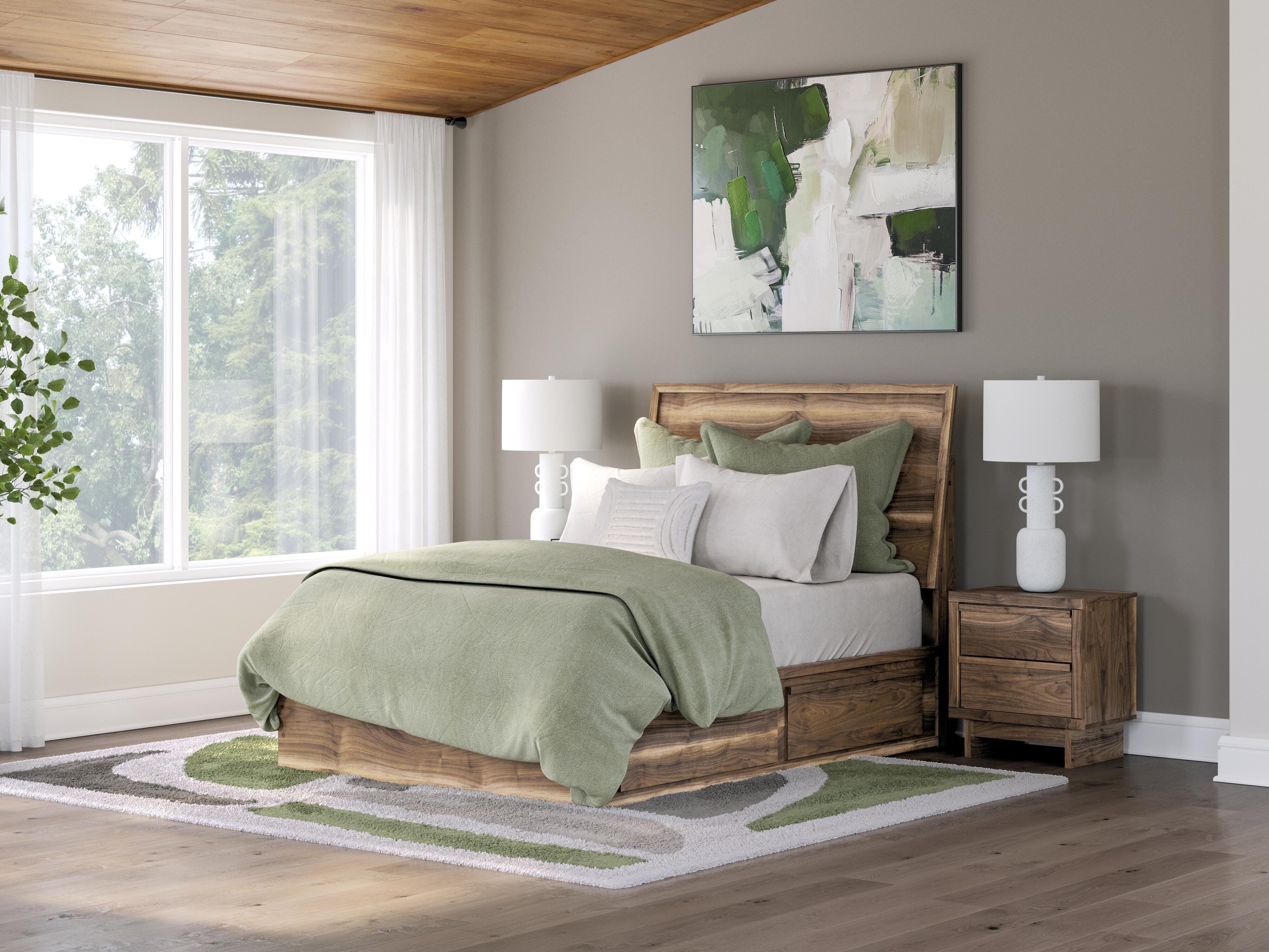 Zadilyn Panel Bed with Storage