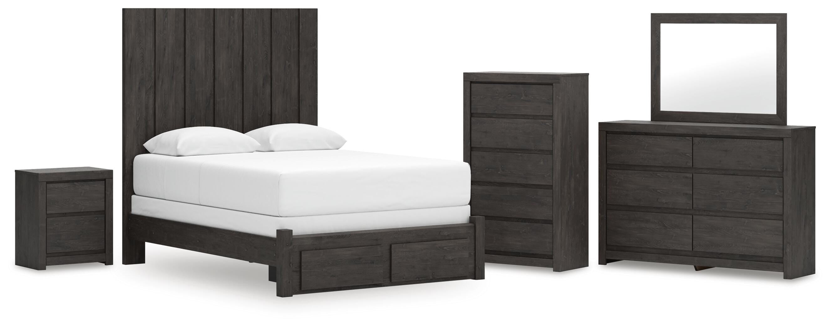 Fraluna Panel Storage Bed Bedroom Set