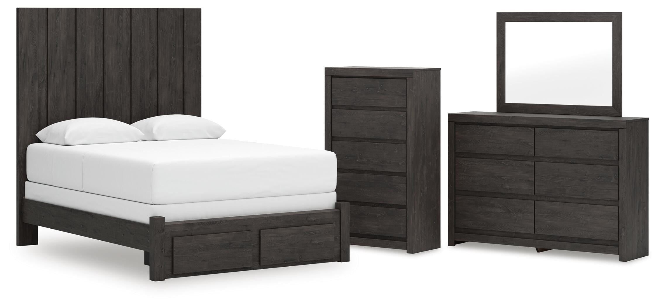 Fraluna Panel Storage Bed Bedroom Set