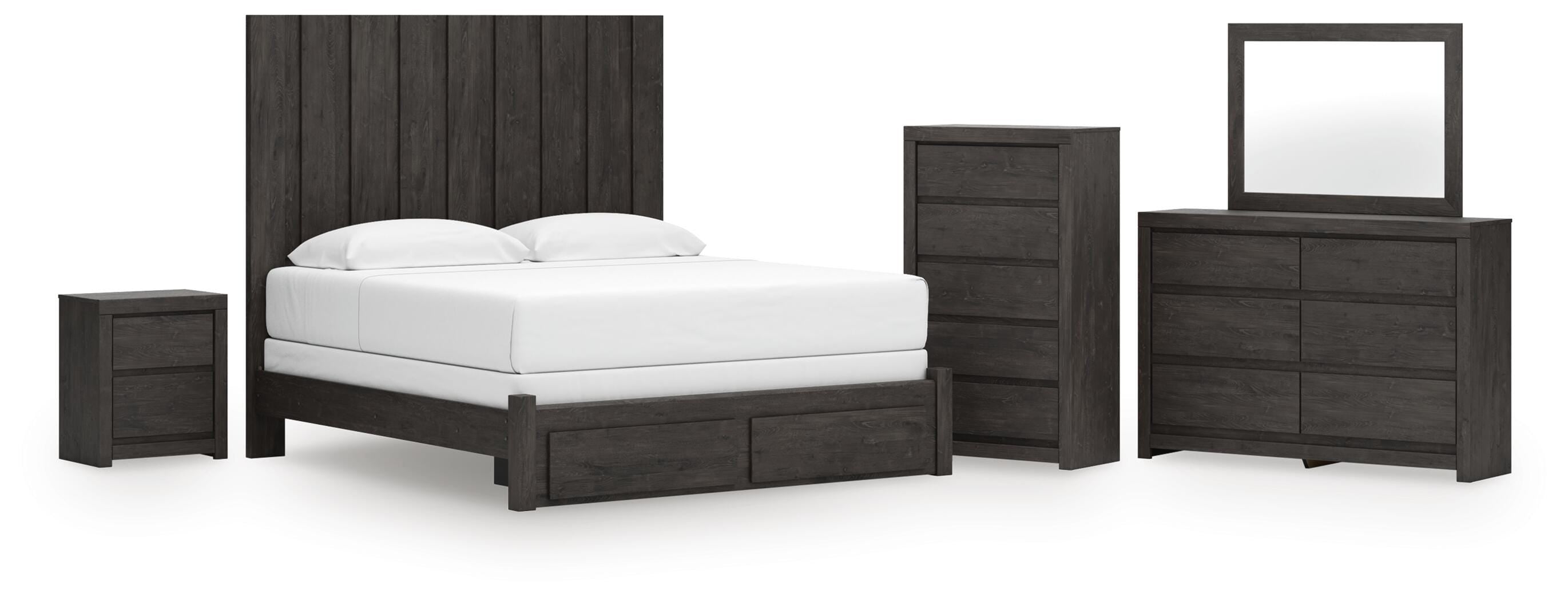 Fraluna Panel Storage Bed Bedroom Set