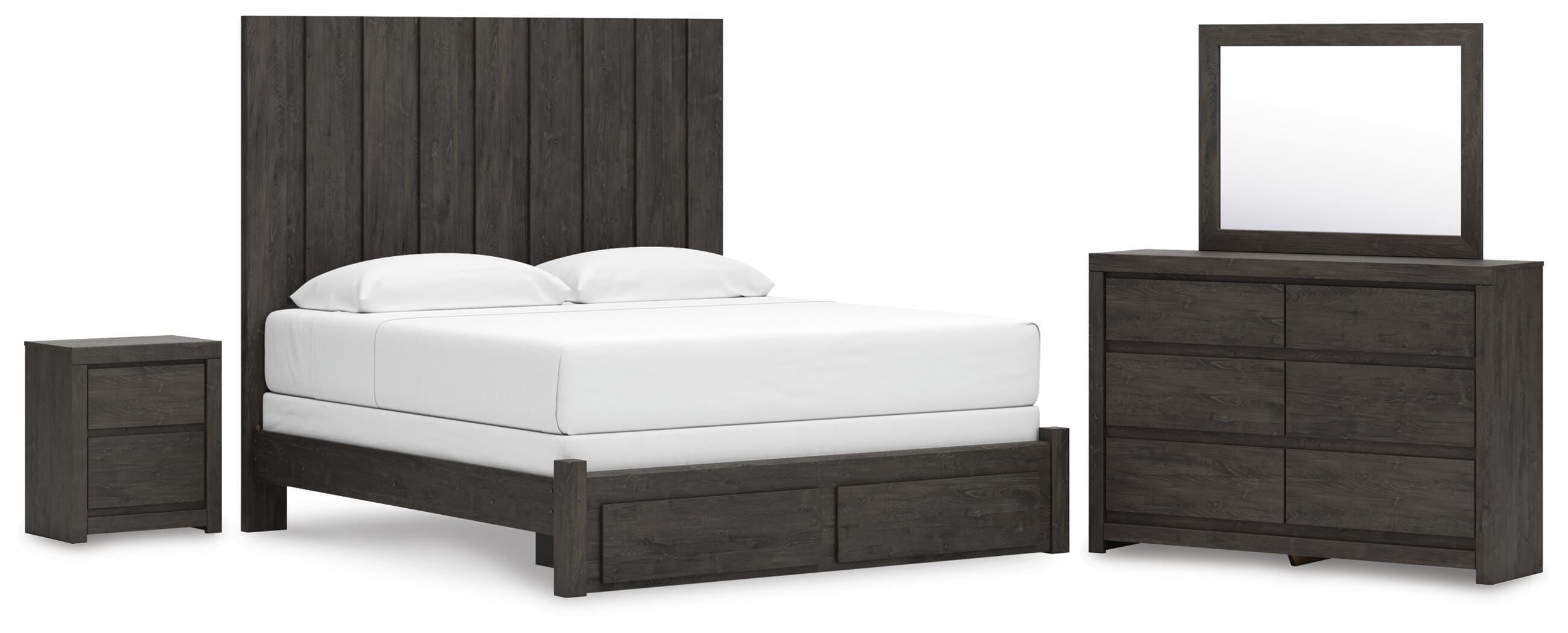 Fraluna Panel Storage Bed Bedroom Set