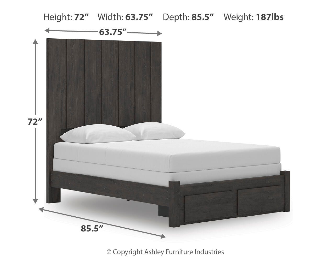 Parlayon Panel Storage Bed