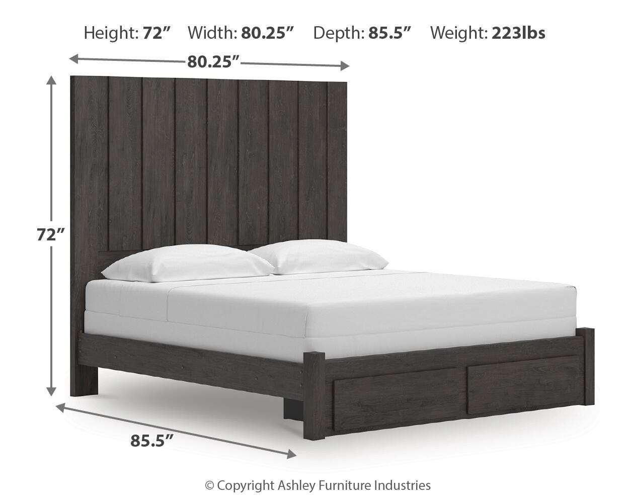 Parlayon Panel Storage Bed