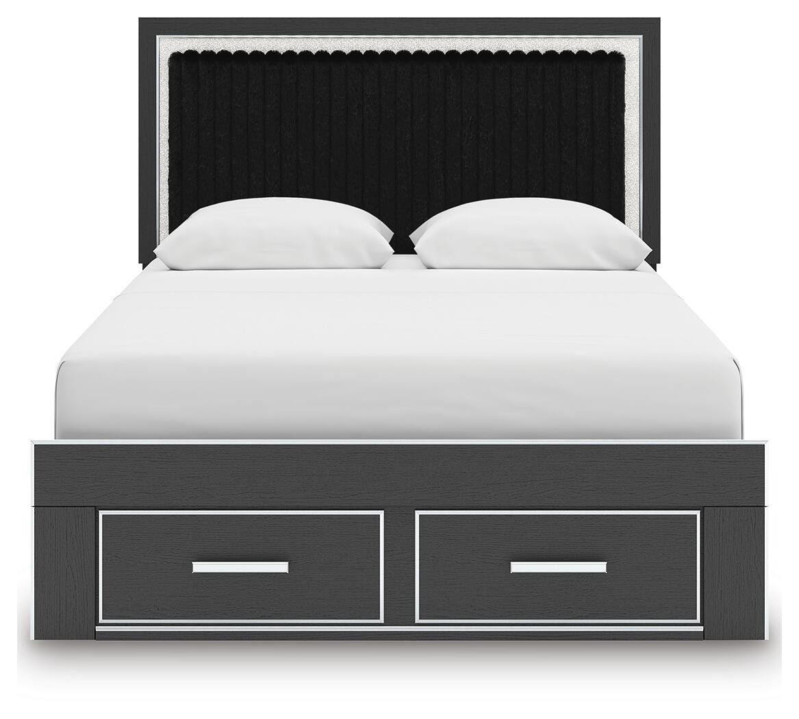 Birmonton Upholstered Panel Storage Bed