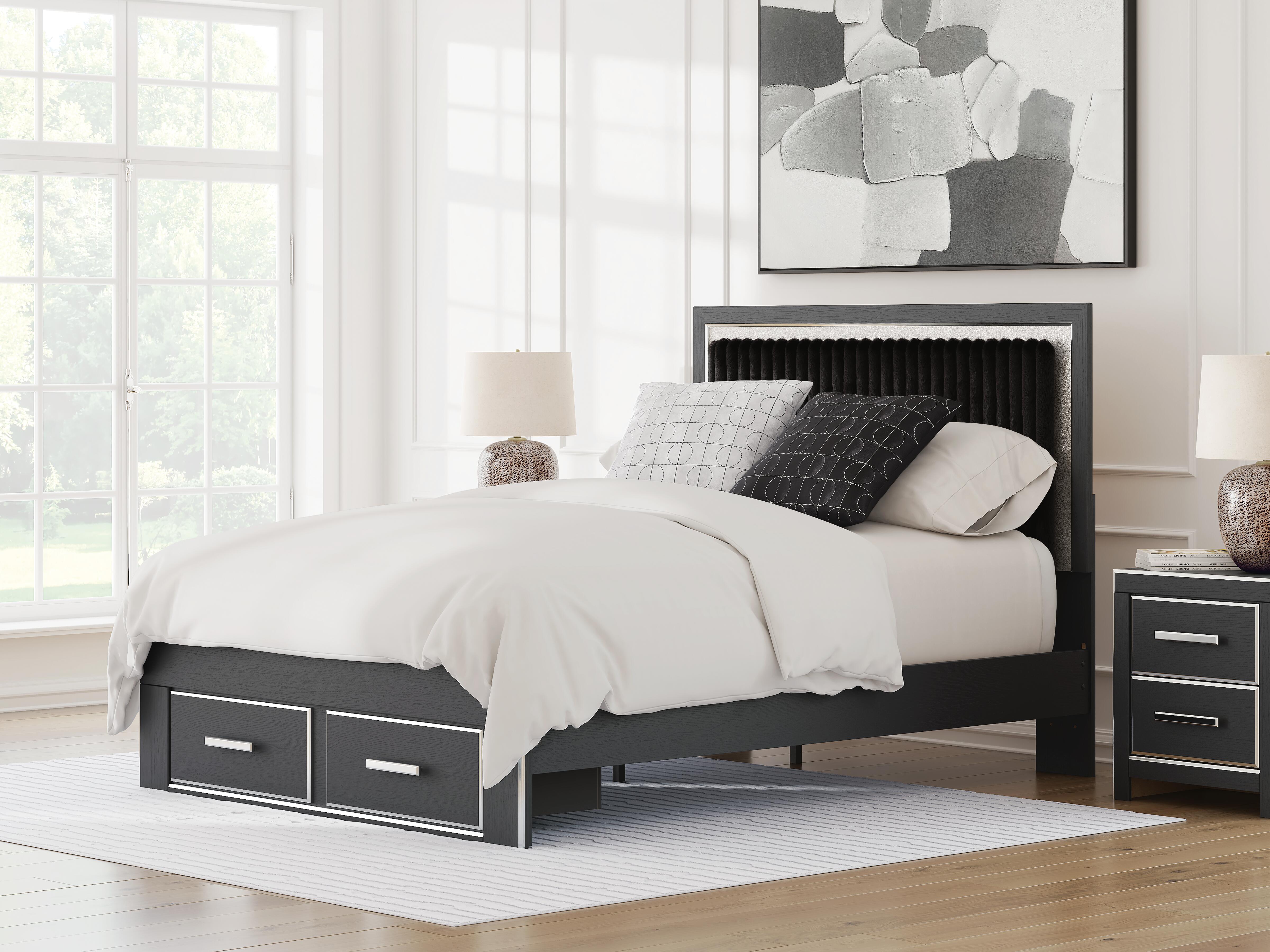 Birmonton Upholstered Panel Storage Bed