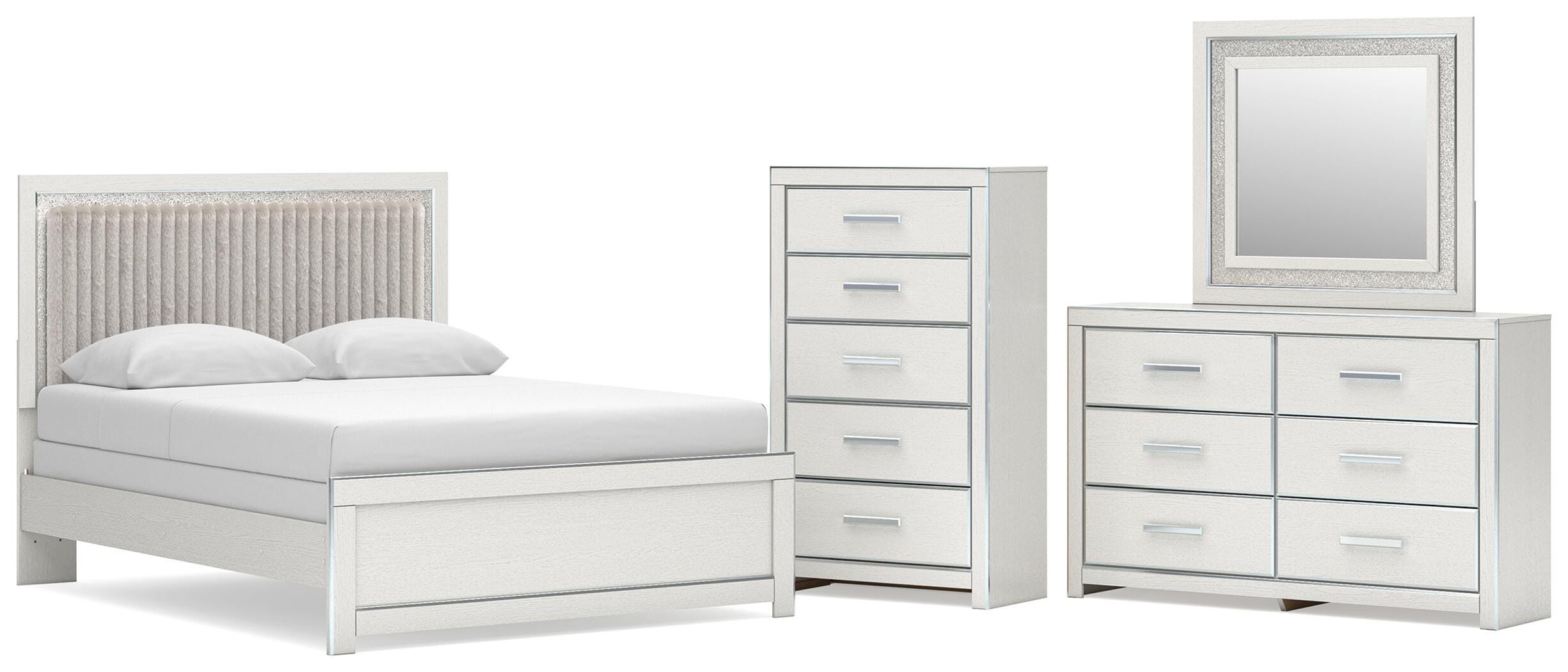 Zuraleus Upholstered Panel Bed Bedroom Set