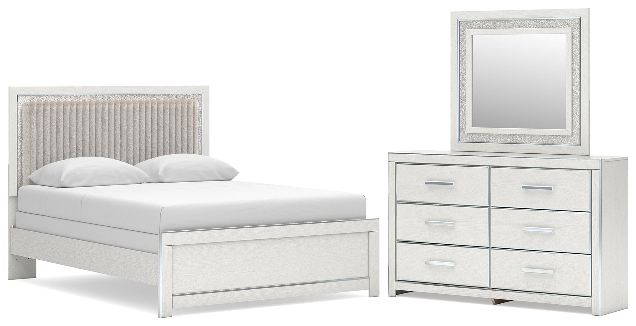 Zuraleus Upholstered Panel Bed Bedroom Set